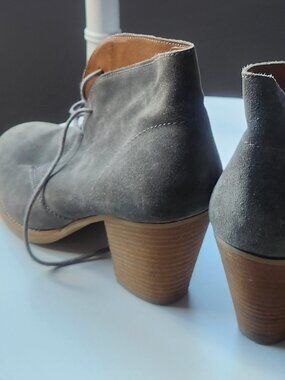 Size 9.5 1937 Grey Suede Booties